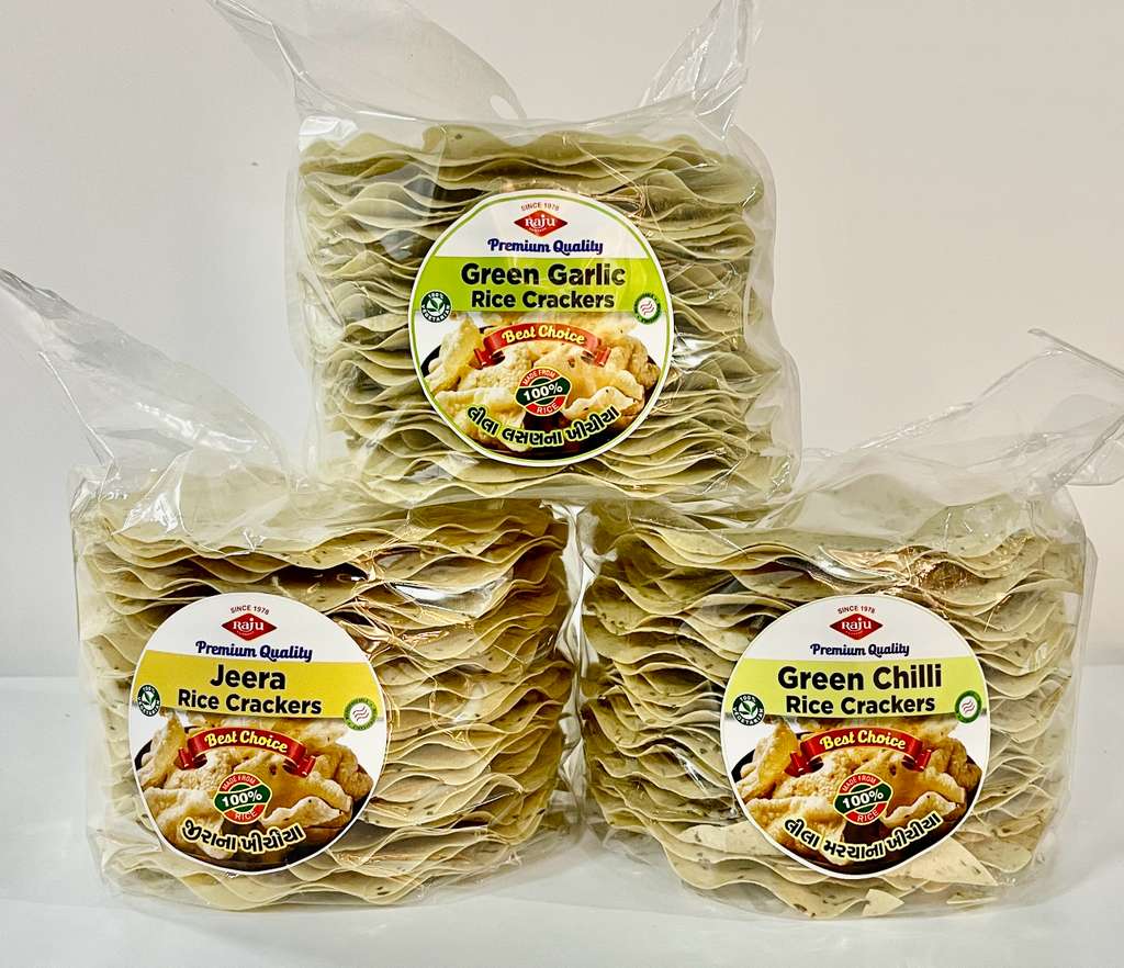  Raju Green Garlic Rice Crackers